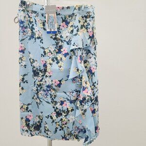 Ted Baker Women's Ruffle Skirt, Blue (Powder Blue), Large NWT